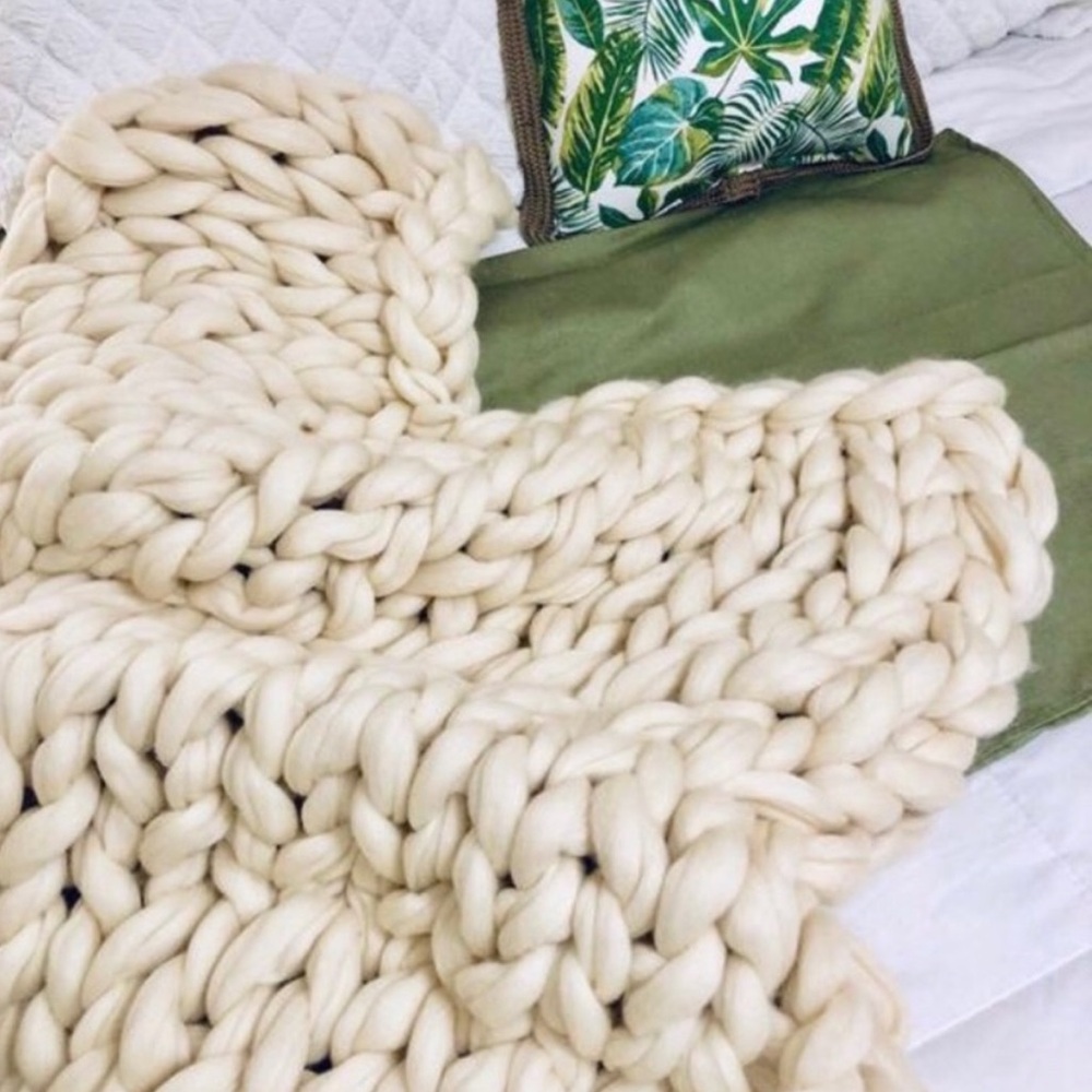 Blanket Bundle 5 Blankets Handwoven Merino, Cotton, Wool Blend